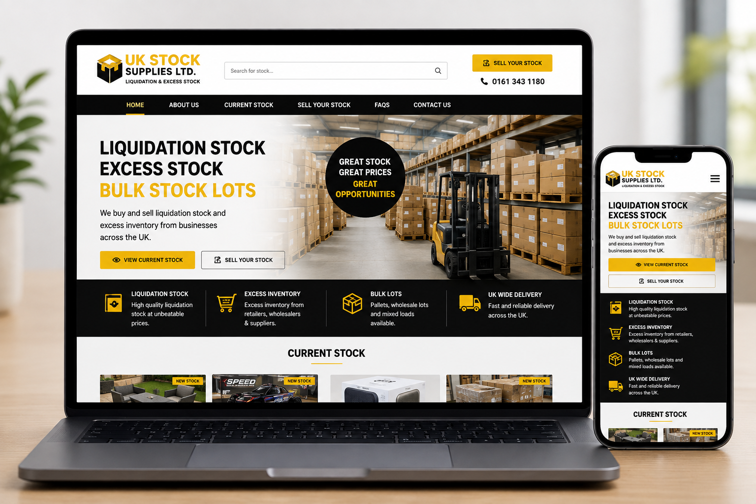 UK Stock Supplies – Liquidation & Excess Stock Website