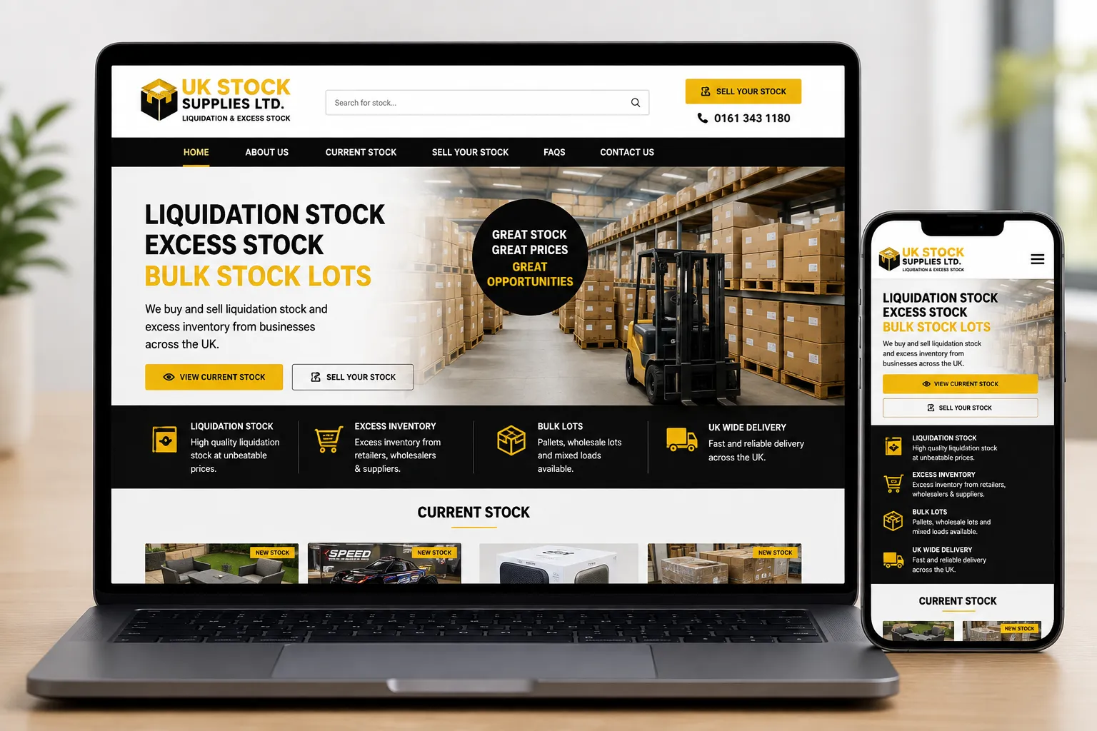 UK Stock Supplies – Liquidation & Excess Stock Website