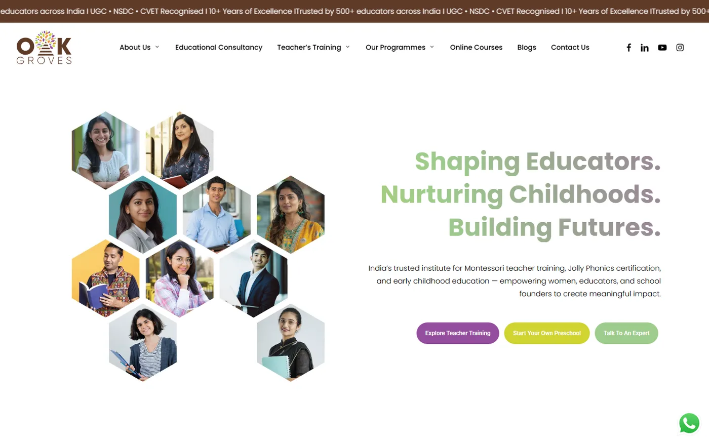 Oak Groves - Education & Teacher Training